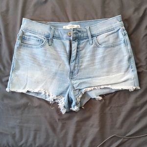 Abercrombie & Fitch Mid-Rise Cutoff Denim Shorts